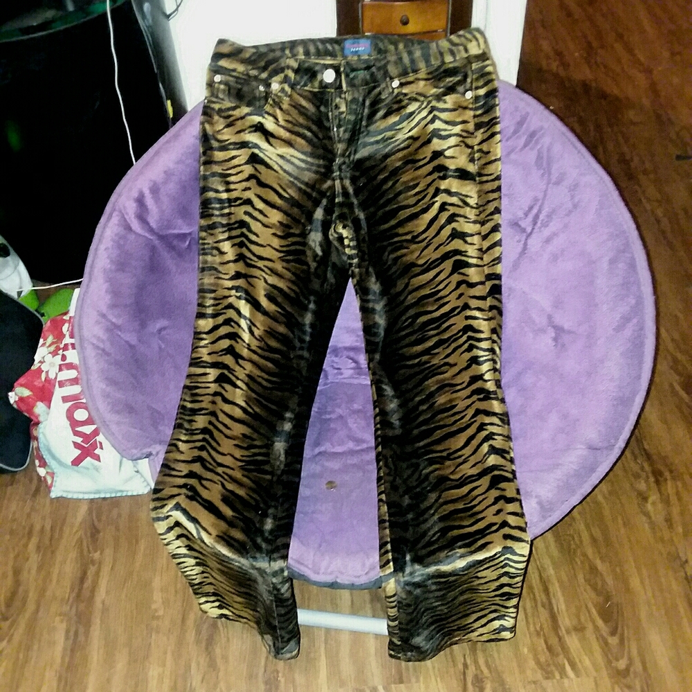 Tiger striped Go-Go pants